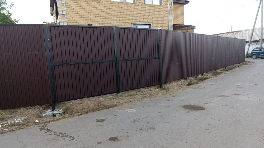 Заборы  ворота  из металла