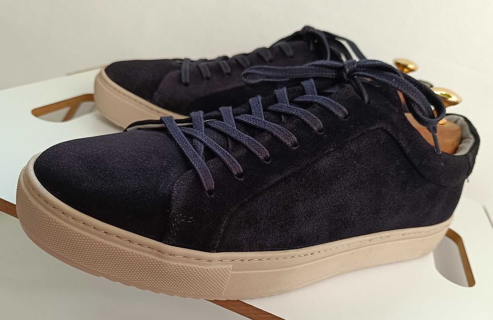 Pantofi sport casual 42 premium Strellson NOI piele naturala moale