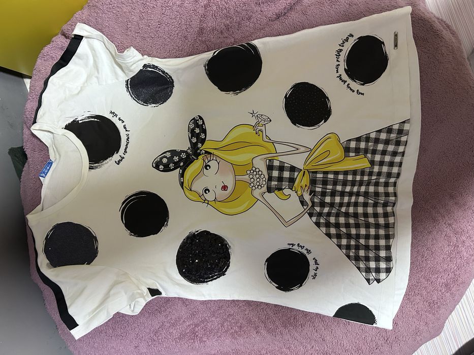 бяла тениска с картинка