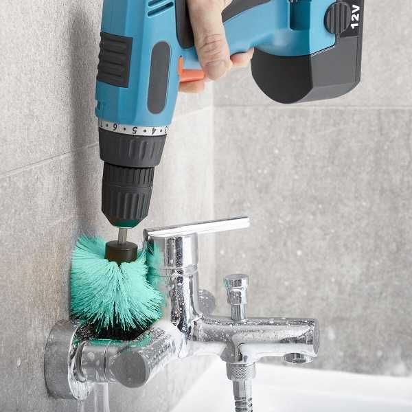 Set 3 perii pentru curatare cu adaptor pentru bormasina NOU & SIGILAT