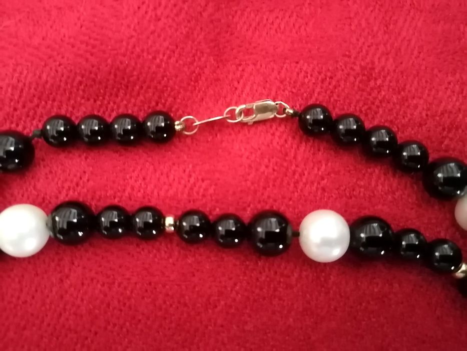 Колие, Перли, Ахат, злато, сребро