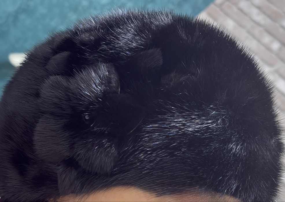 Берет норковый новый