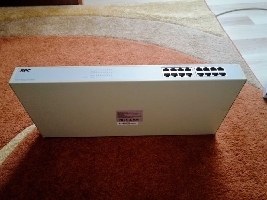 Switch Rețea 16 Porturi RPC (RPC-SW16P) – Carcasă Metalică / Rackable