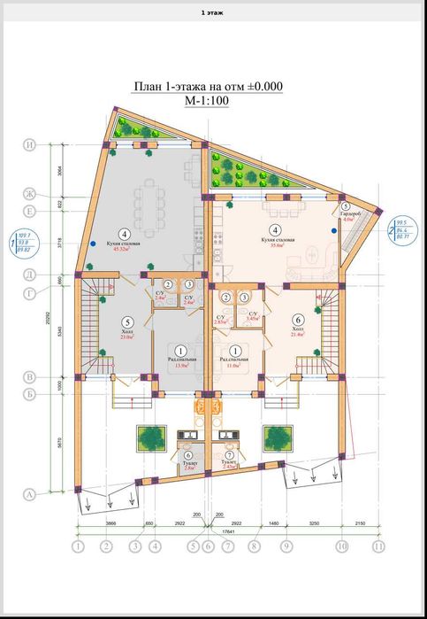 Продажа Коттеджа, 1,7 сот, махалля Дархан, м. Пушкинская (87648)
