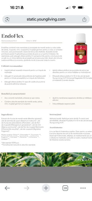 Ulei esential endoflex 5ml