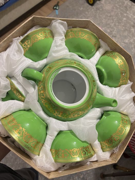 Посуда новая чайник пиала