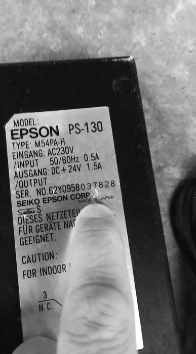 Блок питания EPSON M235B для TM-принтеров 24V - 1.5A 3pin
