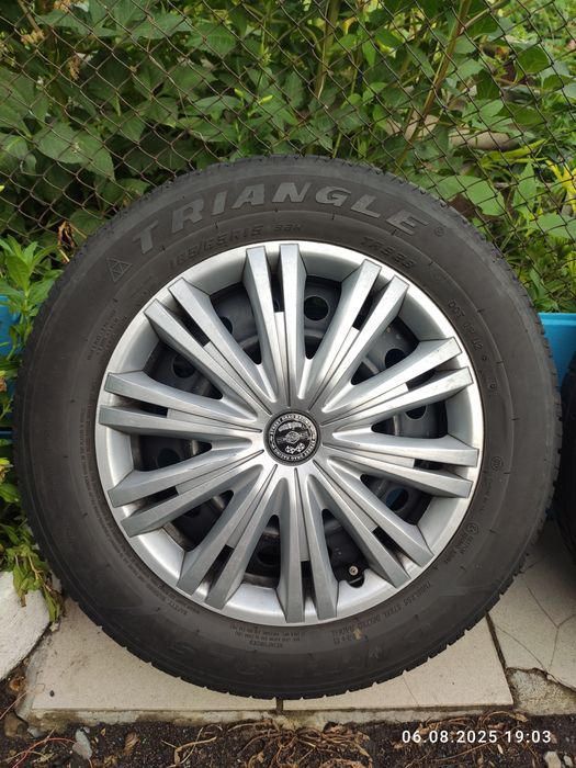 Шины с дисками и колпаками