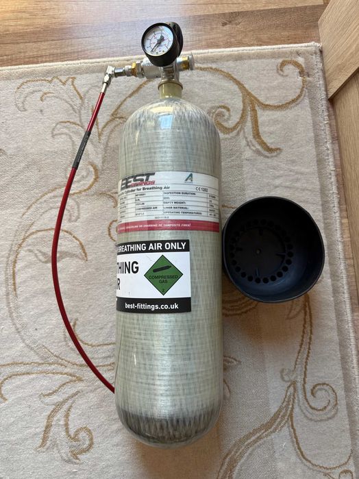 Карбонова водолазна бутилка, 6.8Л