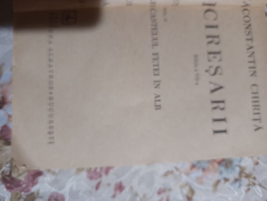 Vînd cartea "Cireșarii"de Constantin Chiriță.