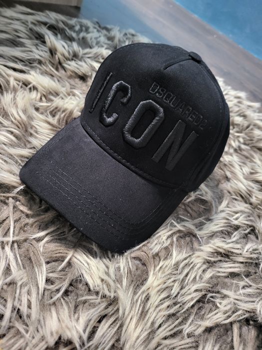 Sapca Icon Dsquared2 Full Black Premium
