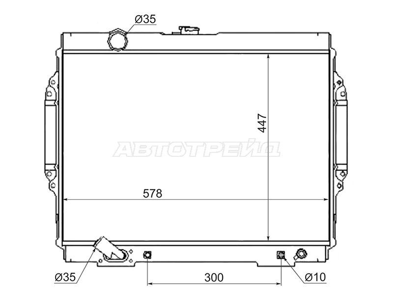 Радиатор Mitsubishi Pajero