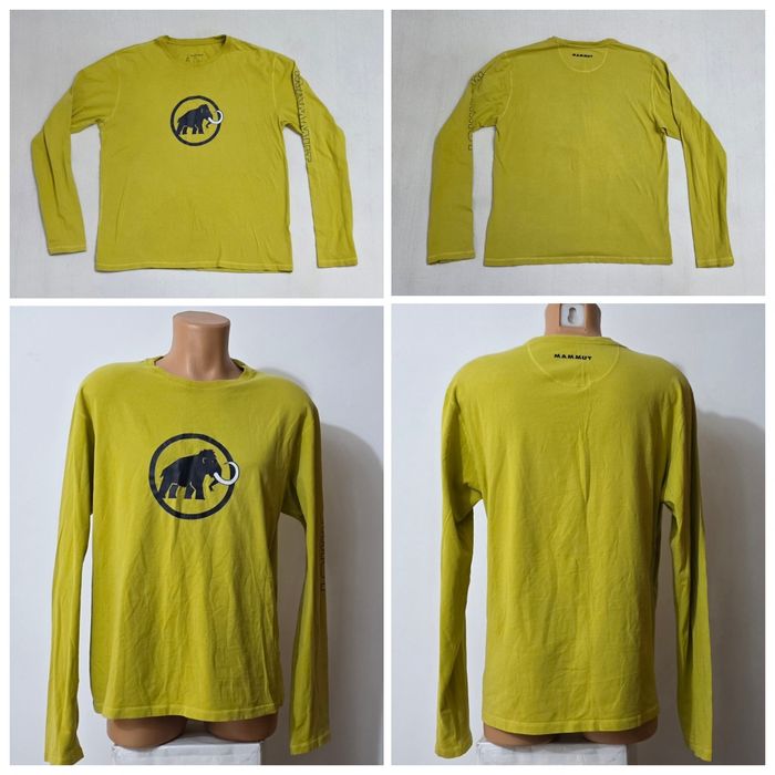 Bluza Mammut Snow Longsleeve ptr bărbați, mărimea L, galben