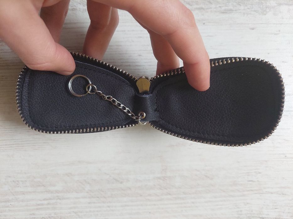 Кожен калъф за ключове БМВ с ключодържател