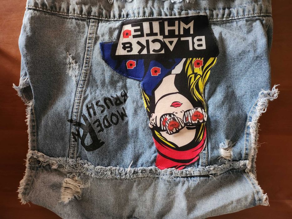 Дамски дънков елек