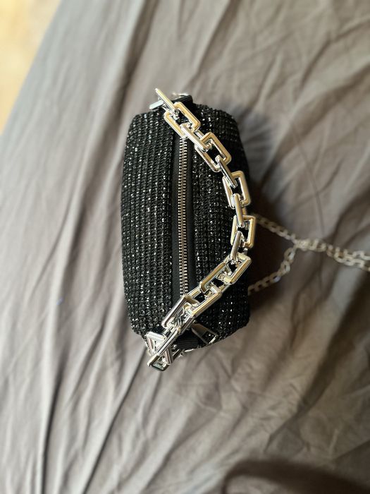 Мини пайетена чанта