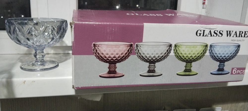 Посуда 6 штук стеклянный