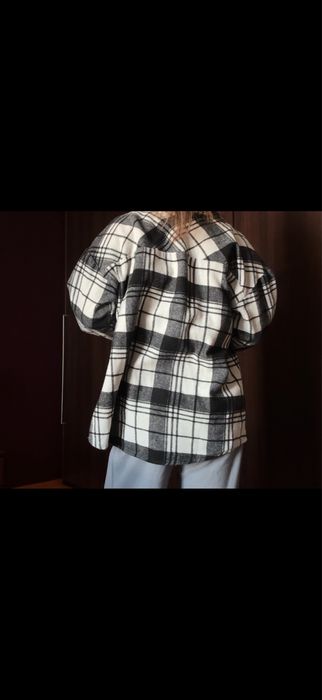 Черно-бяла риза, размер S