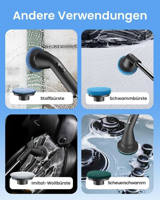 Leebein електрическа почистваща четка 2025 с 7 накрайника