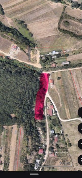 Vand teren 1.090 mp - Leamna de jos / Craiova , teren lipit de padure!