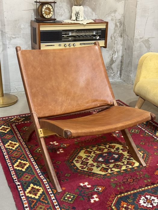 Кресло кожаное zara home