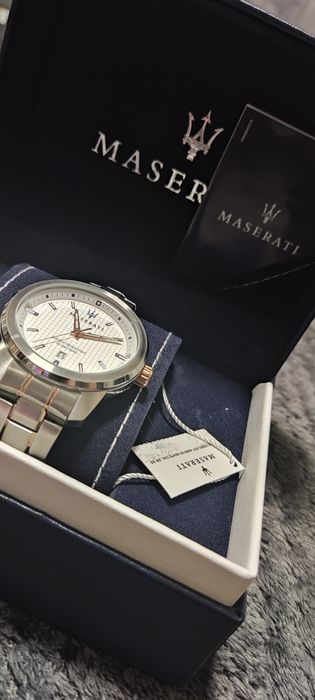 Ceas maserati cadran alb