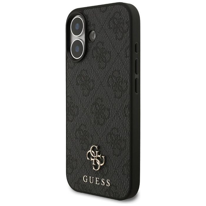 Guess 4g small classic logo magsafe case for iphone 17 black
