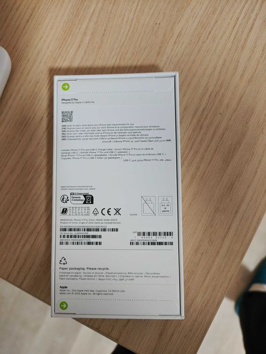 iPhone 17 pro white, 256gb, sigilat, nou, factura garantie emag