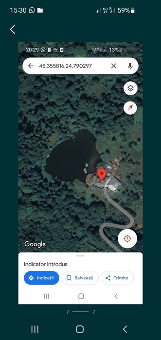 Teren cu lac in Com Nucșoara, sat Slatina ,jud Arges