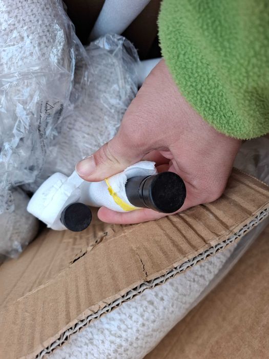 Set de 2 scaune de sufragerie moderne cu cotiere, bej