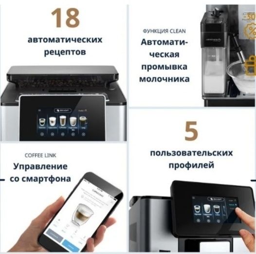 Кофемашина DeLonghi PrimaDonna SOUL ECAM610.55.SB