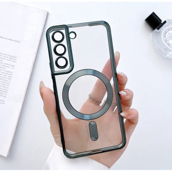 Samsung S21/S22/S23/S24/S25 Husa Silicon Incarcare Wireless Margine