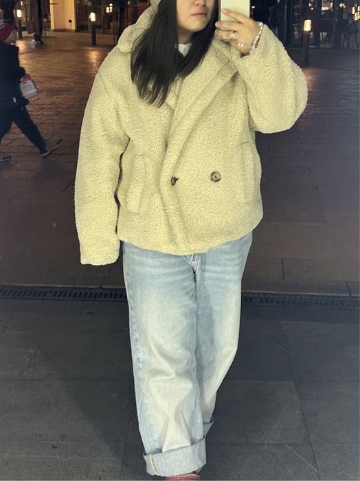 Шуба тедди короткая