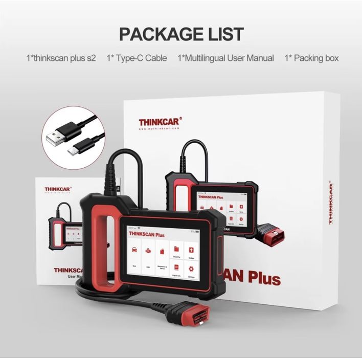 Interfata Diagnoza Tester Auto multimarca GizMondo® Launch THINKSCAN PLUS S7, diagnoza la nivel de service, + 5 functii service la alegere, din