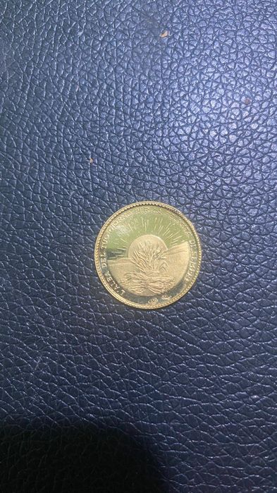 Vând moneda aur 18k certificat original plic