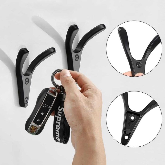 Оптом Крючок вешалка Senator дизайнерский, мебельный настенный, черный