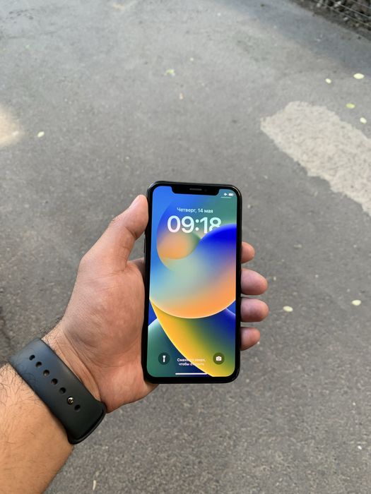 Iphone x ayfon x 64gb qora sotiladi tel ideal aybi yo face ishlidi