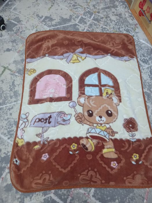Плед детский цвет коричновый