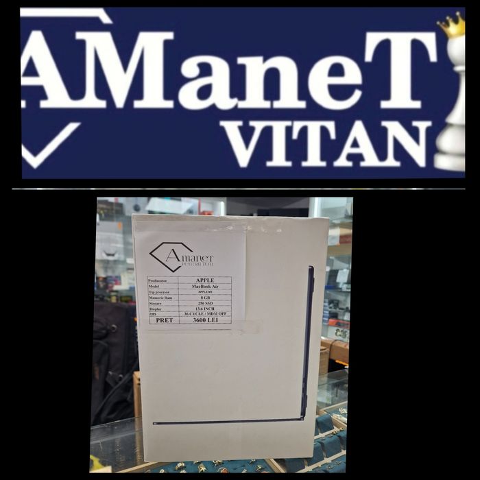 Amanet Vitan 107 Apple MacBook Air M3 8Gb Ram 256 Ssd 36 cycle