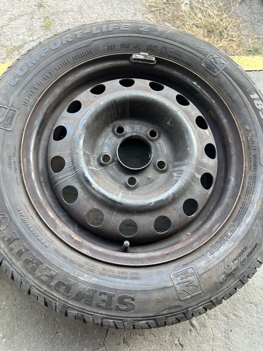 2 бр.  железни джанти 15” с гуми 5x114,3 5,5J за Hyundai KIA