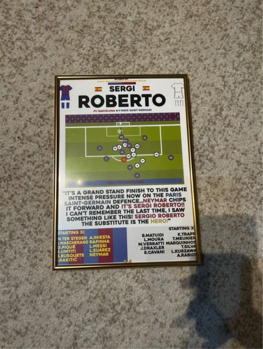 Tablou Barcelona - Sergi Roberto