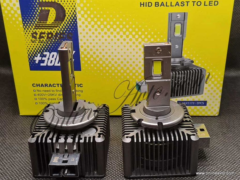 LED Крушки D1S D3S D4S D2S D5S +380% Canbus Директен Заместител