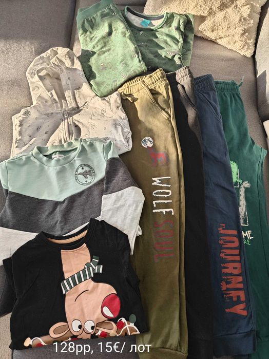 Пролетни и зимни дрехи за момче 128рр