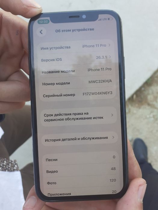 iPhone 11 pro orqa kirishga singan ekran alishgan