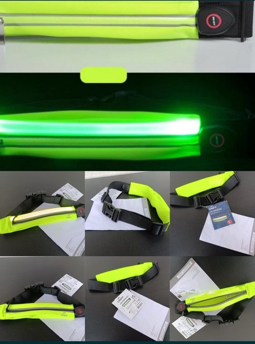 centura borseta luminoasa lumini semnalizare unisex impermeabila