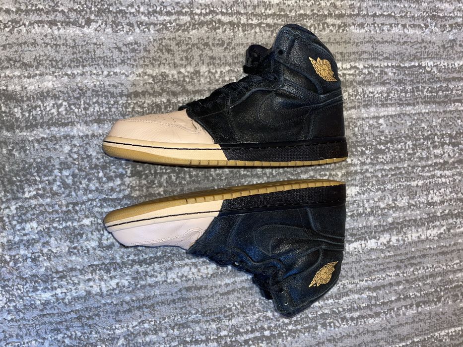 nike jordan 1 dip toe mid high (yeezy amiri rick owens puma adidas)