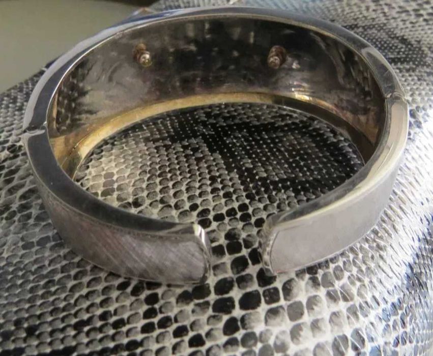 Superba Bratara Aur Alb 18K, 8 Diamante
