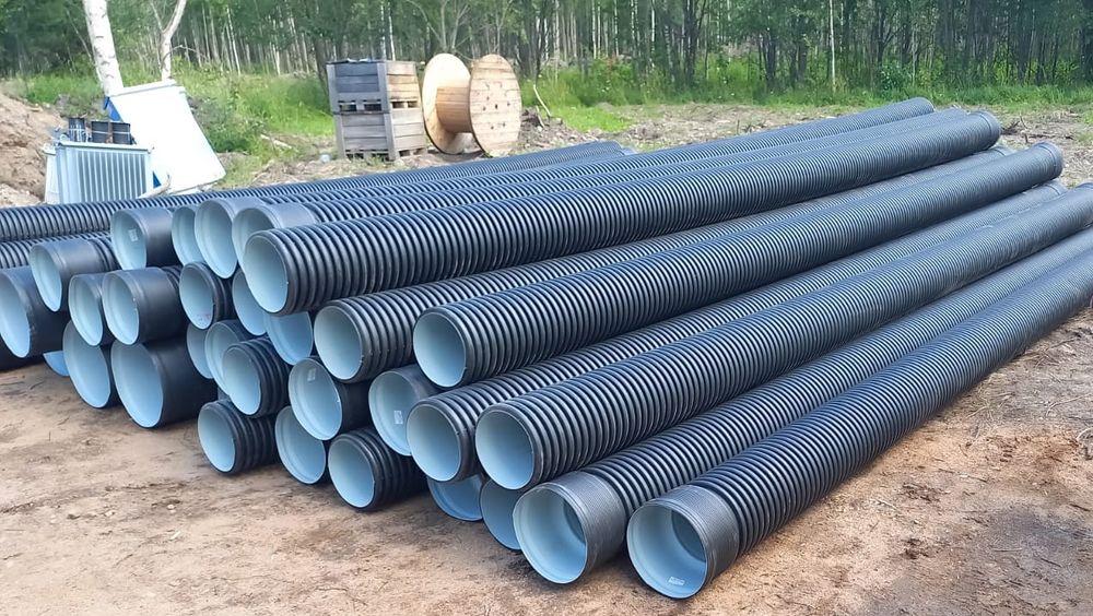 Гофра труба ПВХ ПНД канализационная пластиковые