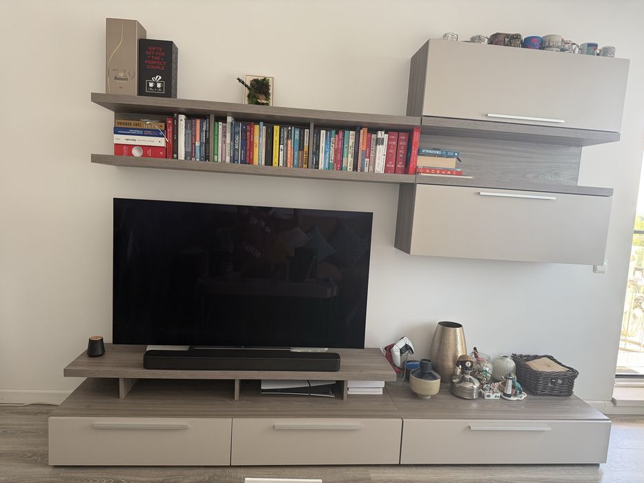 Set mobilier living gri doua nuante