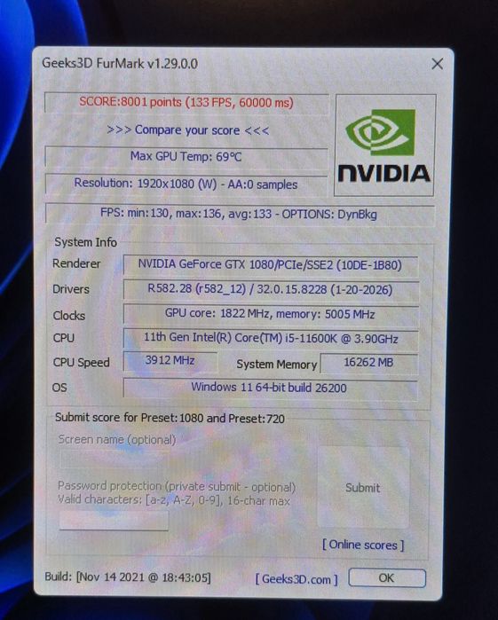 Placa video MSI GTX 1080 8GB GDDR5X 256bit Gaming X
